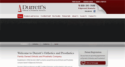 Desktop Screenshot of durrettsoandp.com