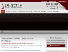 Tablet Screenshot of durrettsoandp.com